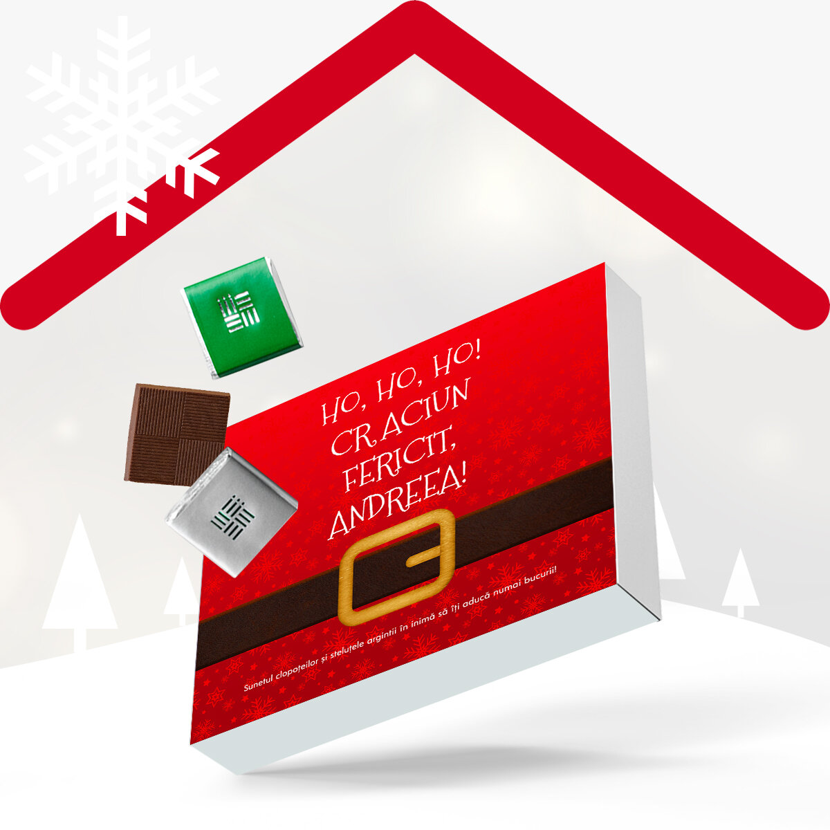 Boîtes de bonbons personnalisées pour Noël