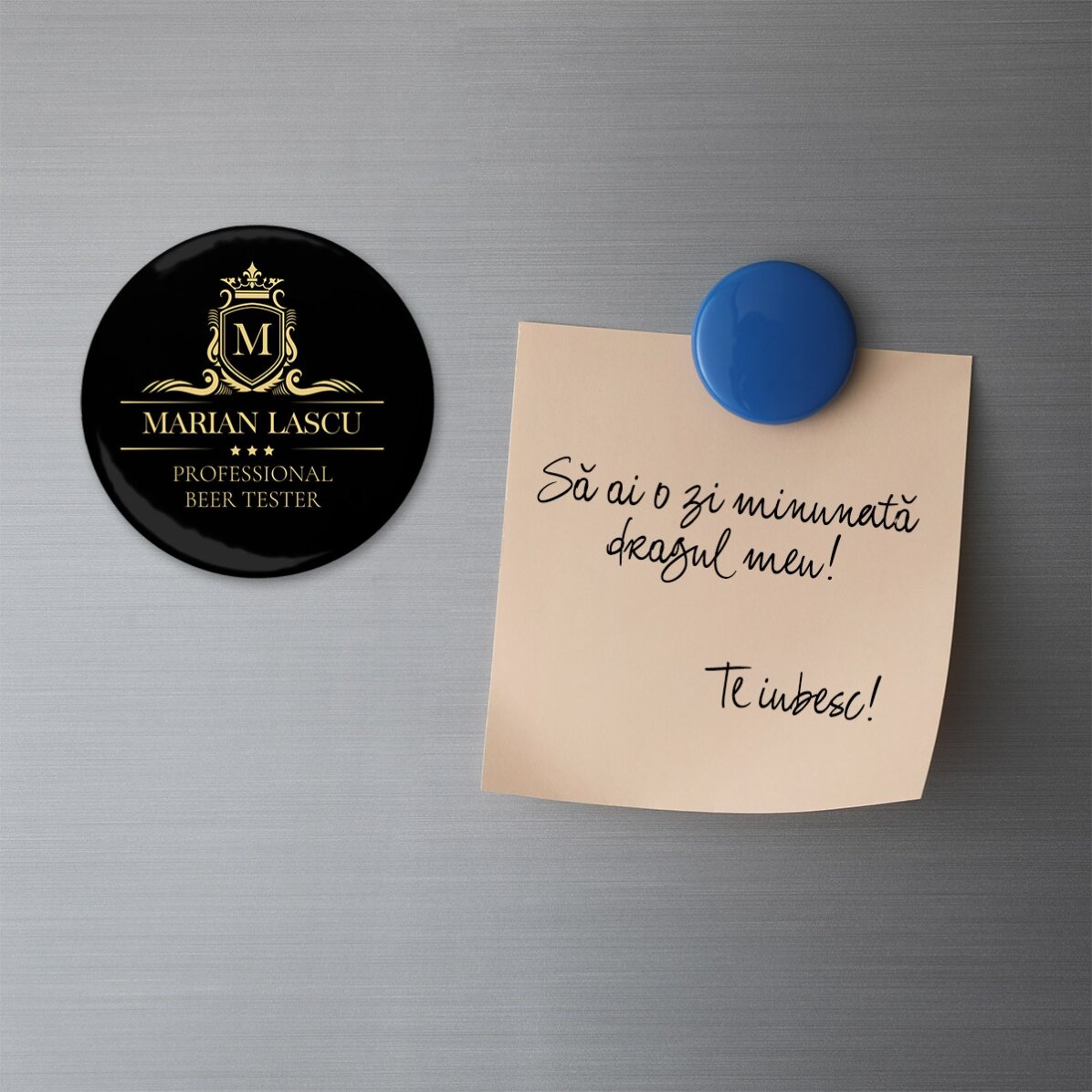Ouvre-bouteille magnétique personnalisé avec inscription - Premium