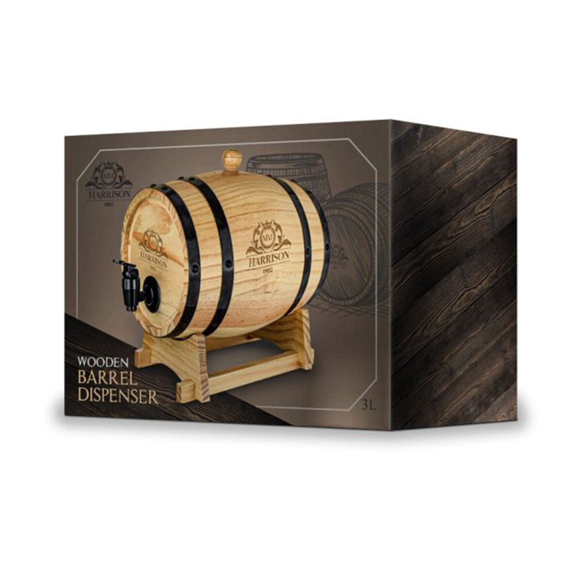 Distributeur de vin en forme de tonneau