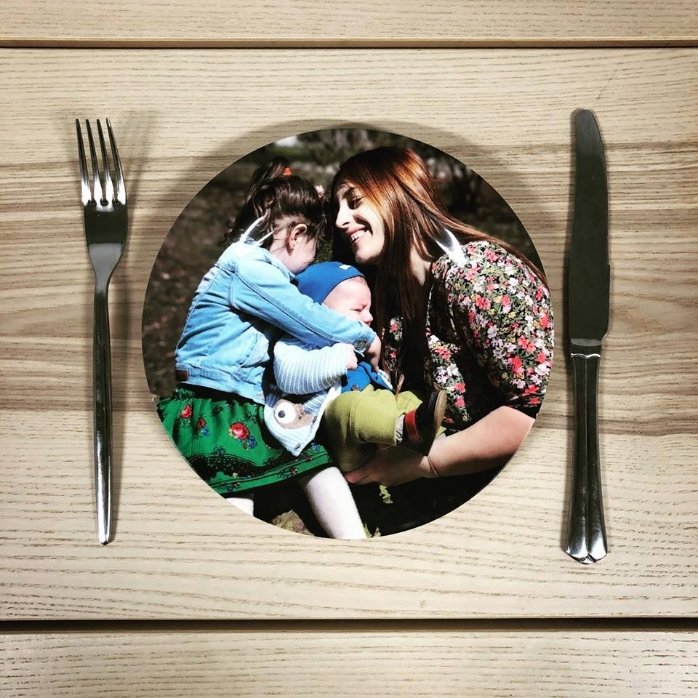 Assiette personnalisée avec une photo