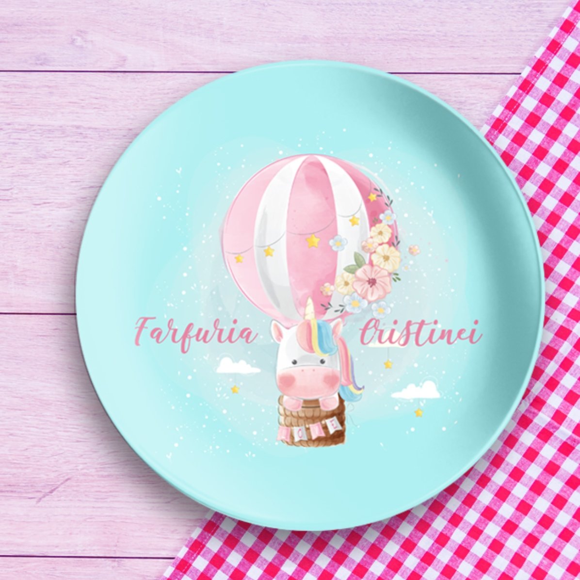 Assiette personnalisée avec texte - Balloon