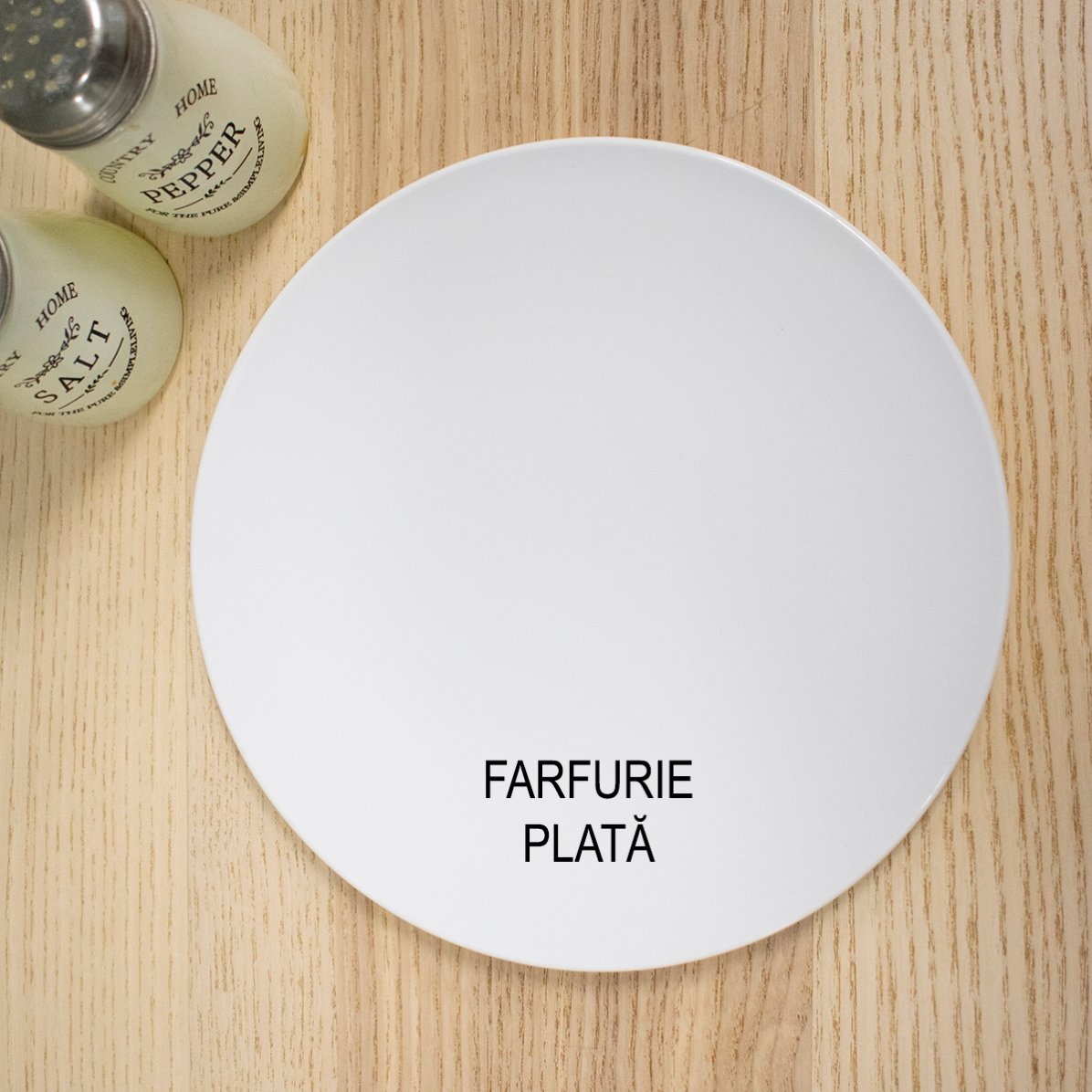 Personalised plate with text - Half