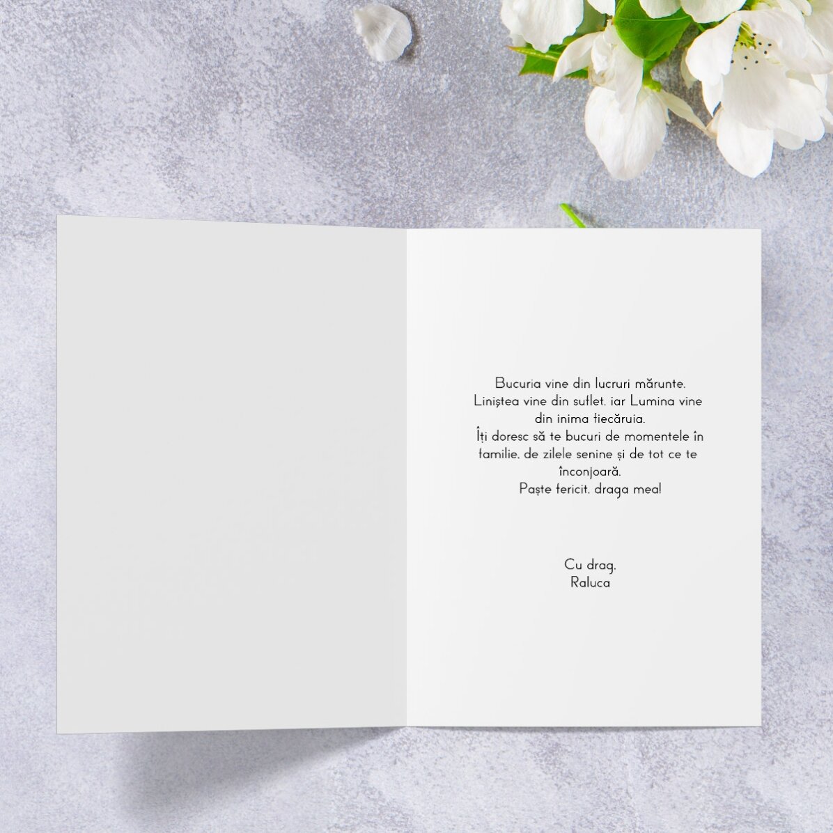 Carte de vœux personnalisée avec photo - Joyeuses Pâques !