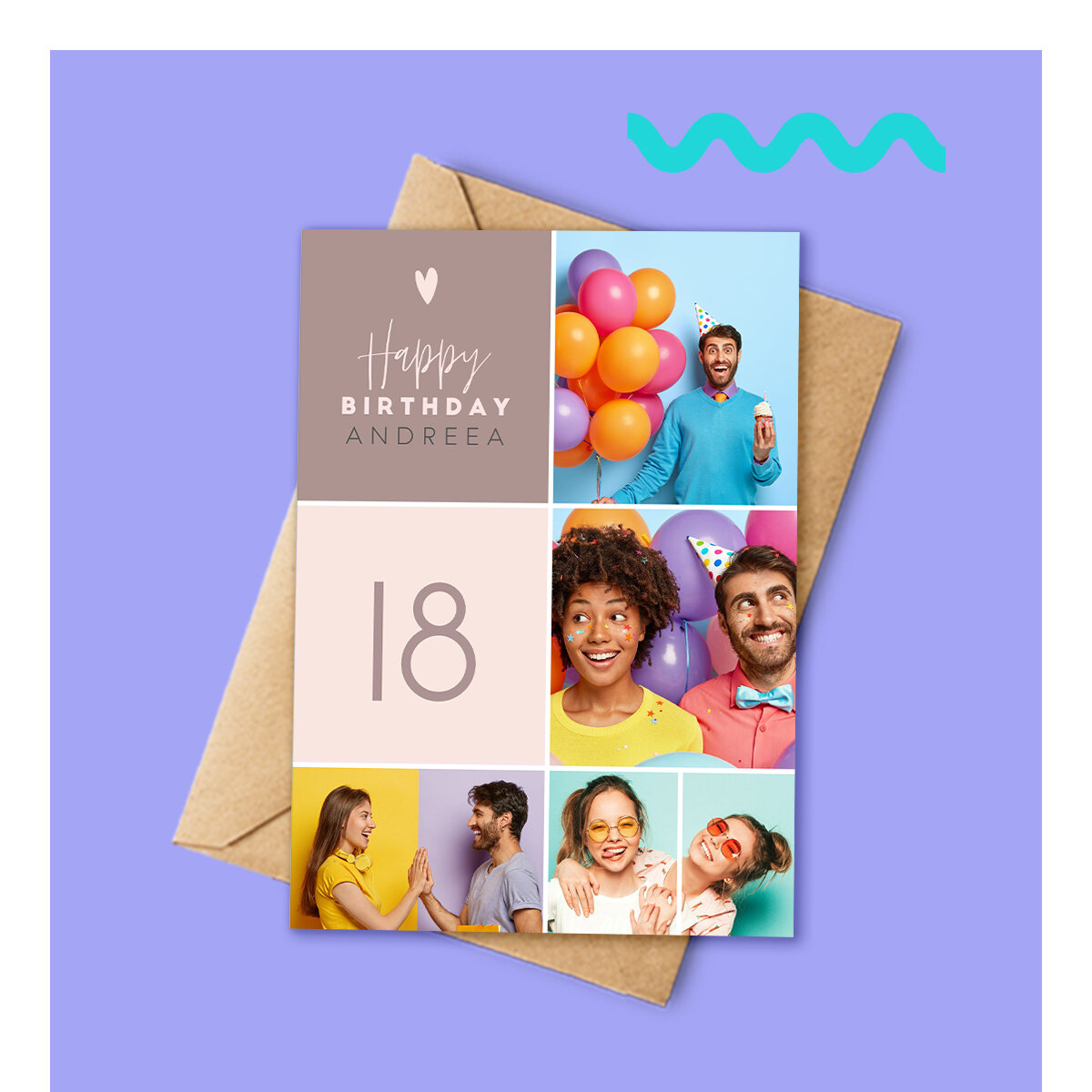 Cartes de vœux personnalisées pour un anniversaire