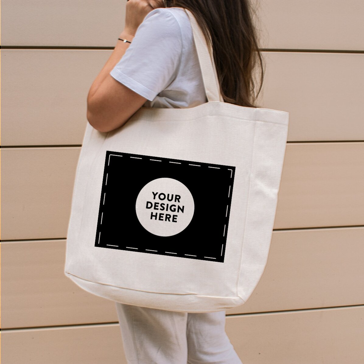 Sac de plage personnalisé avec votre motif