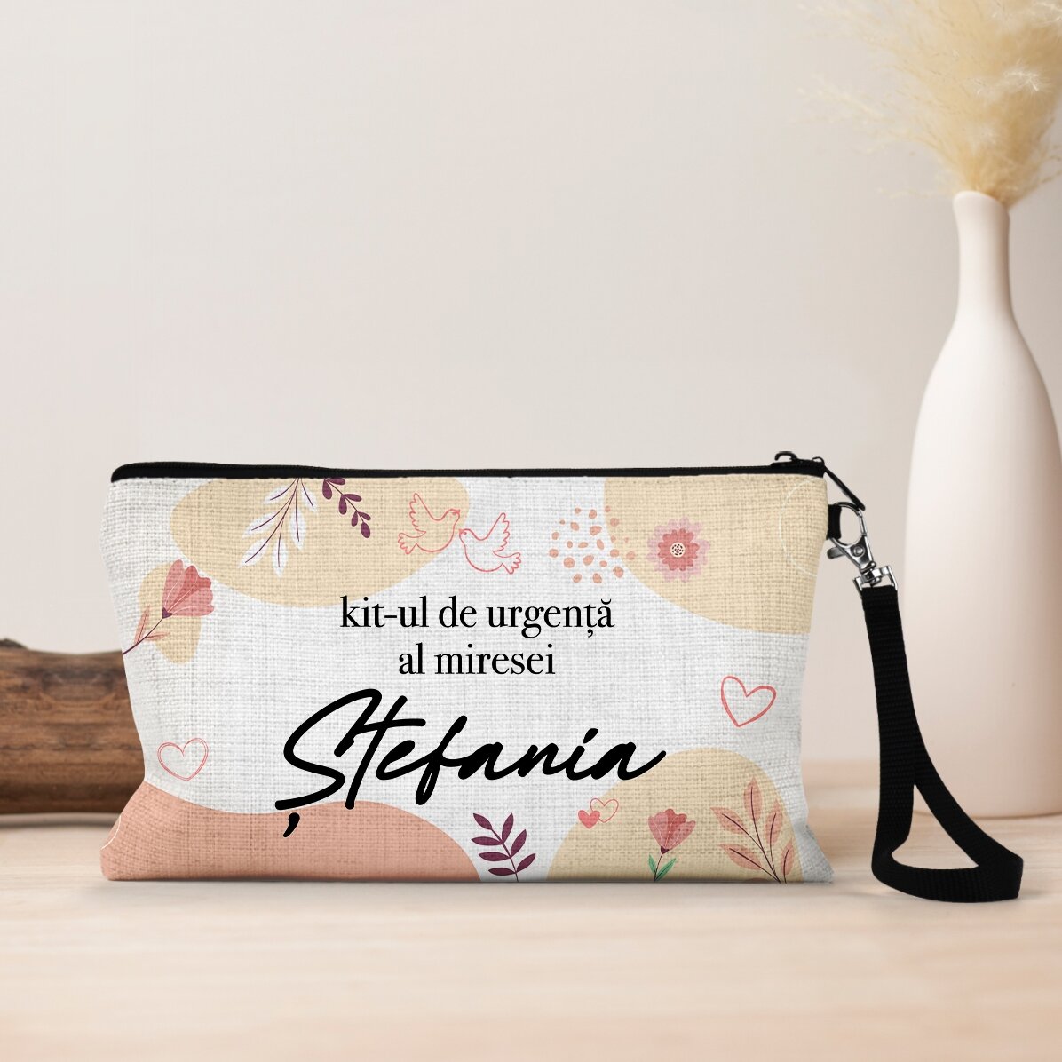 Petite trousse à accessoires personnalisée avec un texte - Le kit d
