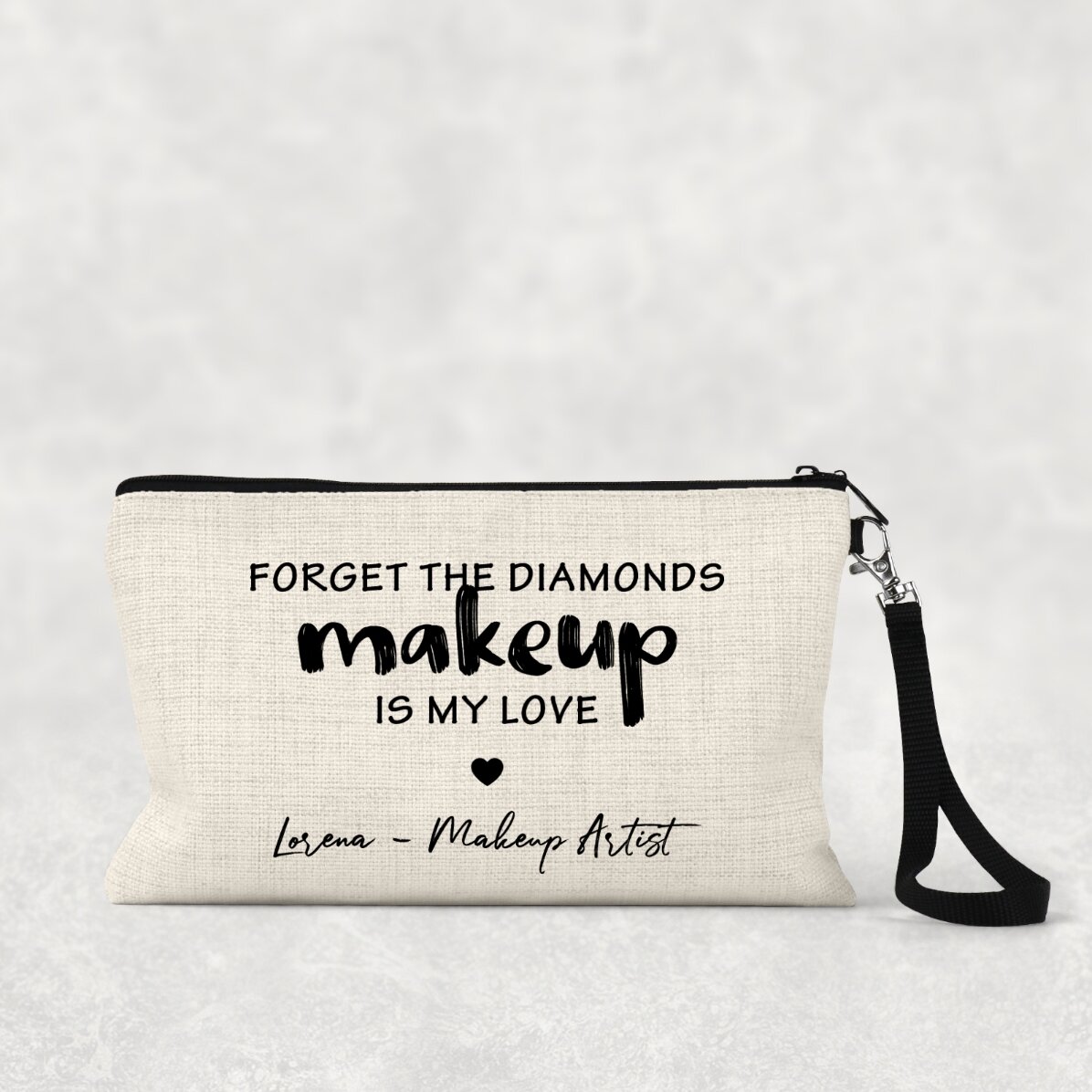 Petite trousse à maquillage personnalisée avec l