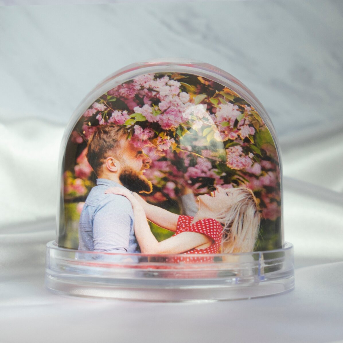 Globe de bureau personnalisé avec photo et texte - Chuchotements d