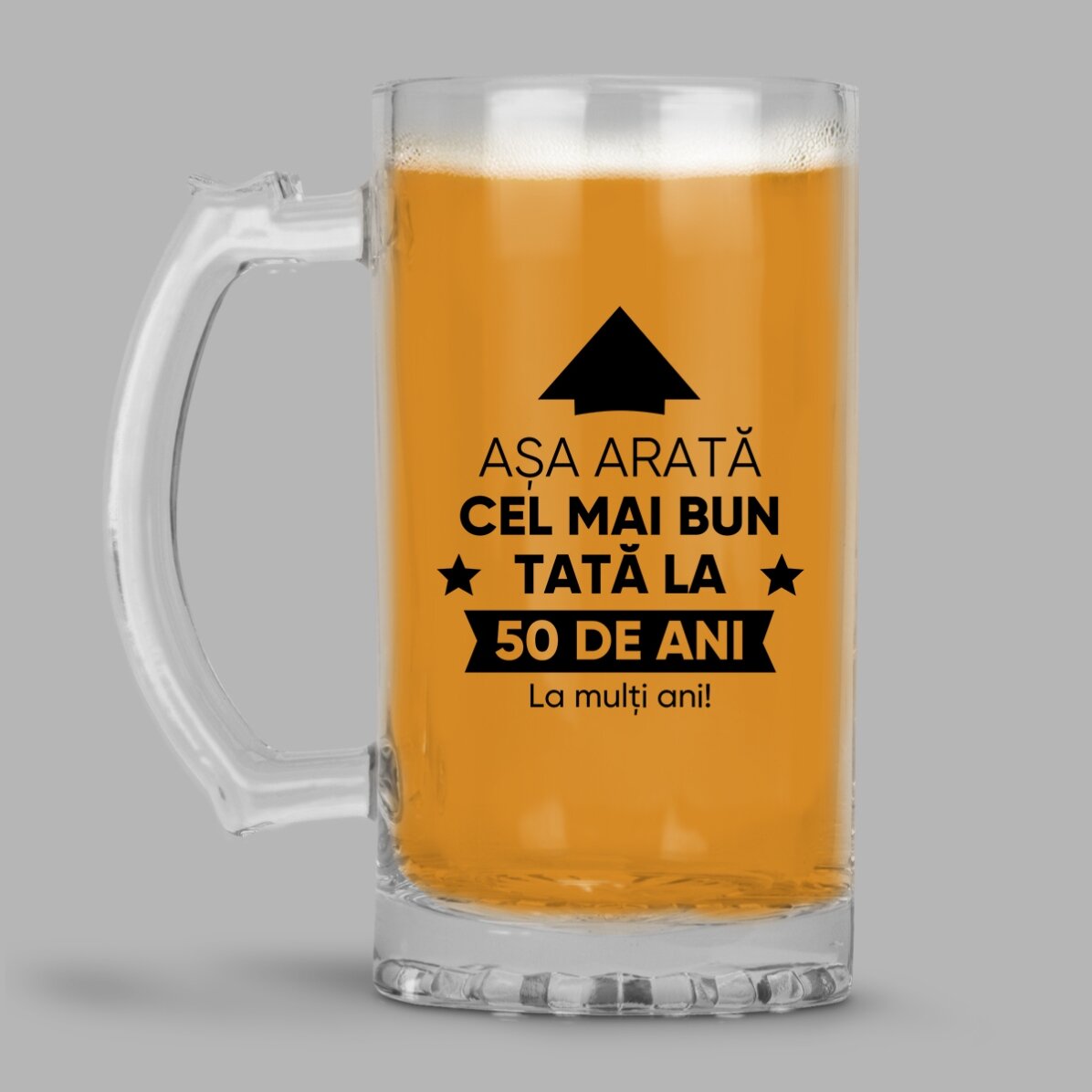 Personalised beer mug with text - This is what it looks like