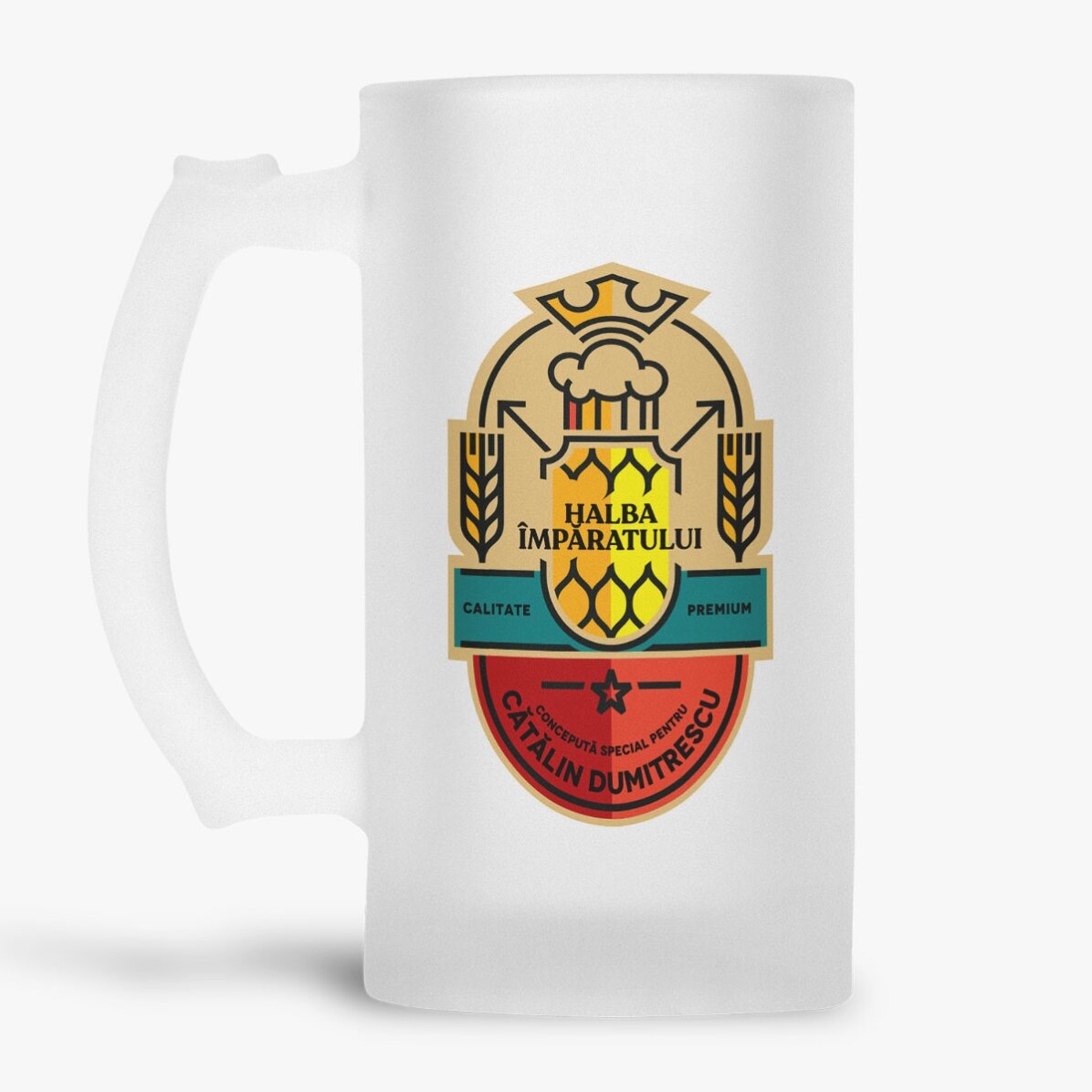 Chope à bière personnalisée avec inscription - La chope de l