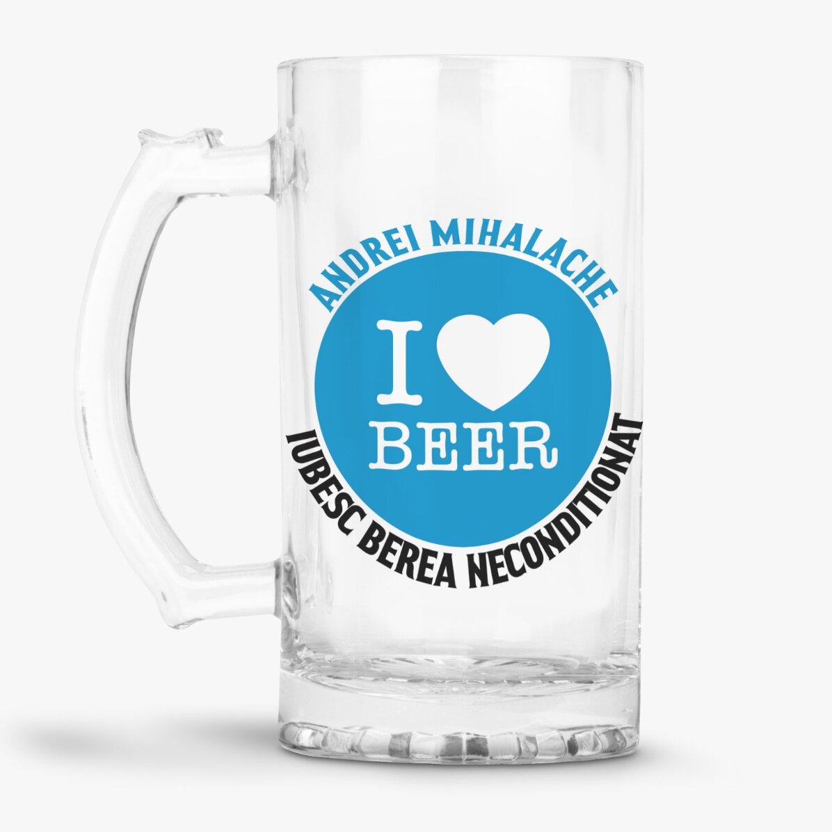 Chope à bière personnalisée avec l