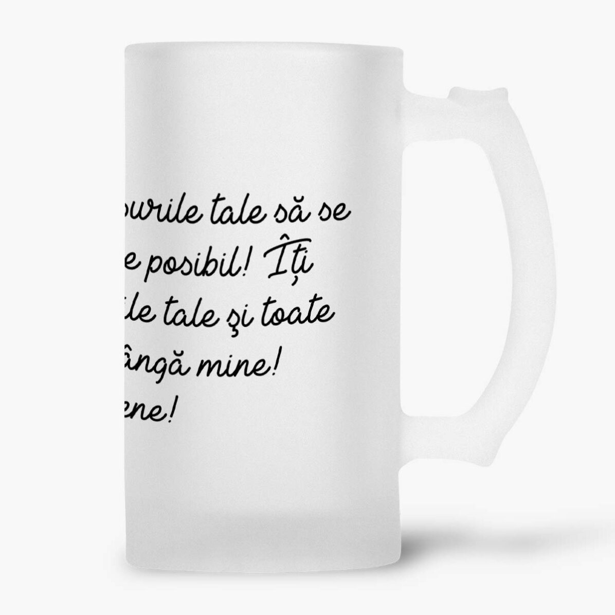 Chope à bière personnalisée avec l