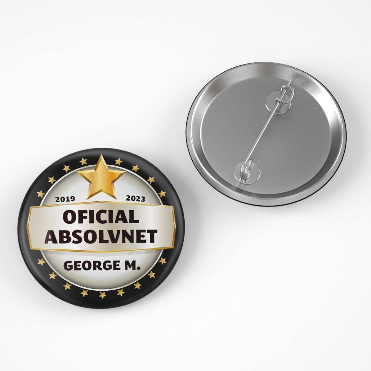 Badge personnalisé avec message - Tu es une star
