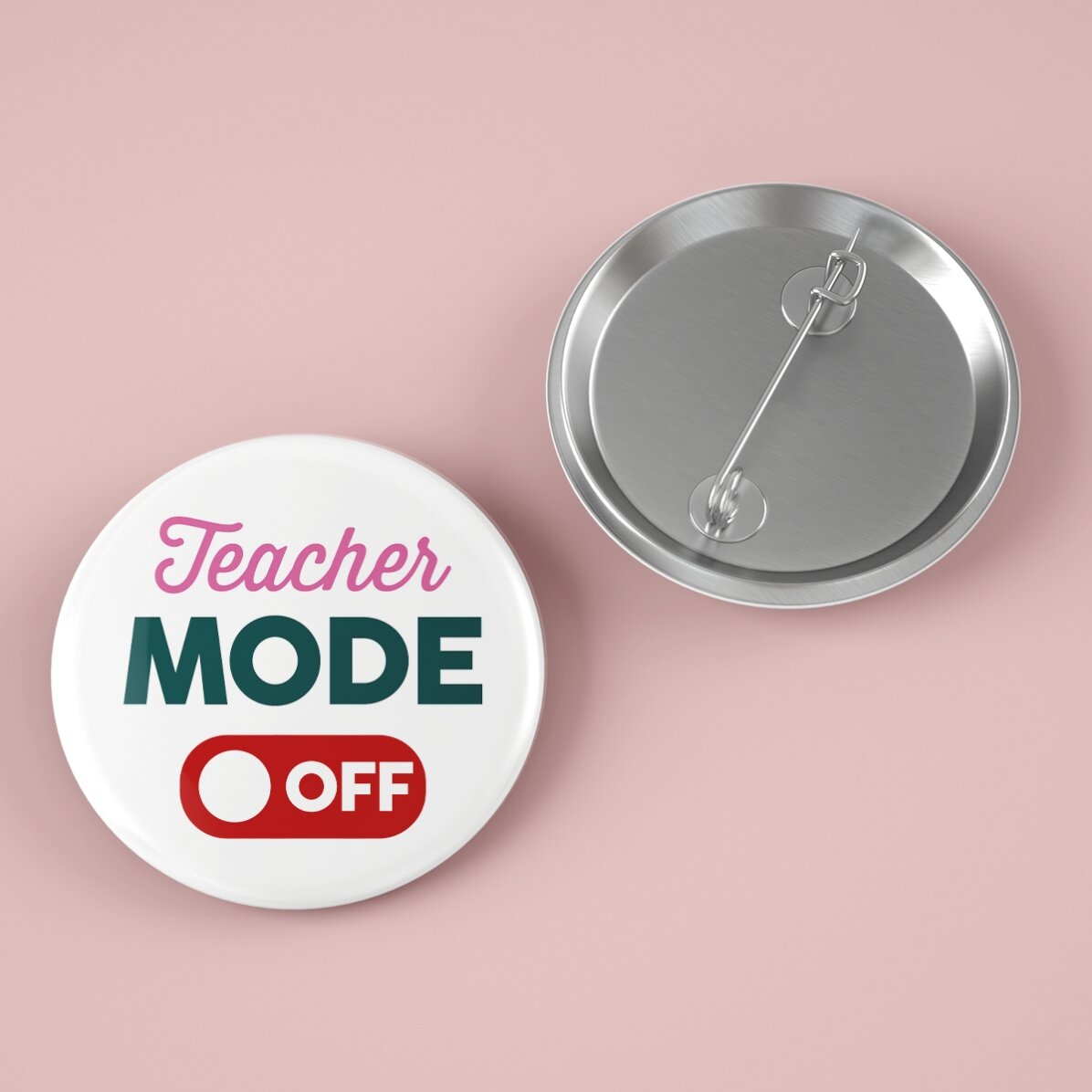 Badge personnalisé avec message - Mode ON / OFF