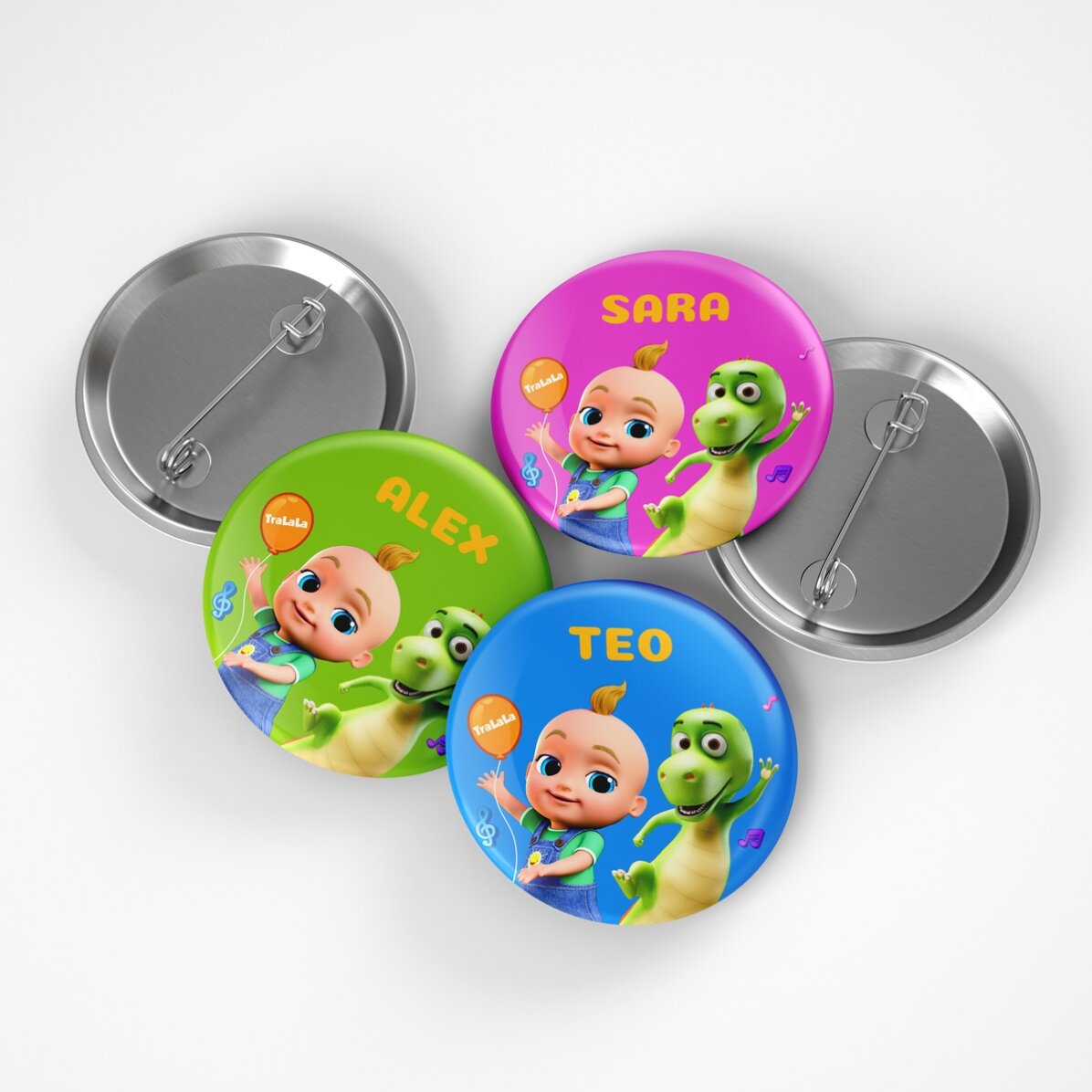 Badge personnalisé avec prénom - TraLaLa