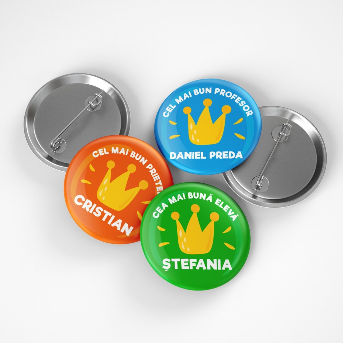 Badge personnalisé avec inscription - Meilleur ami