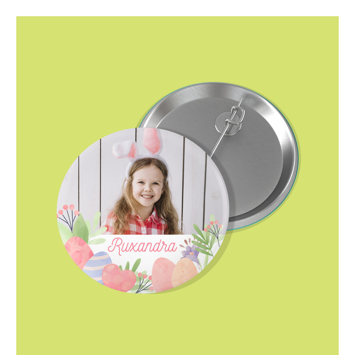 Badges personnalisés pour Pâques