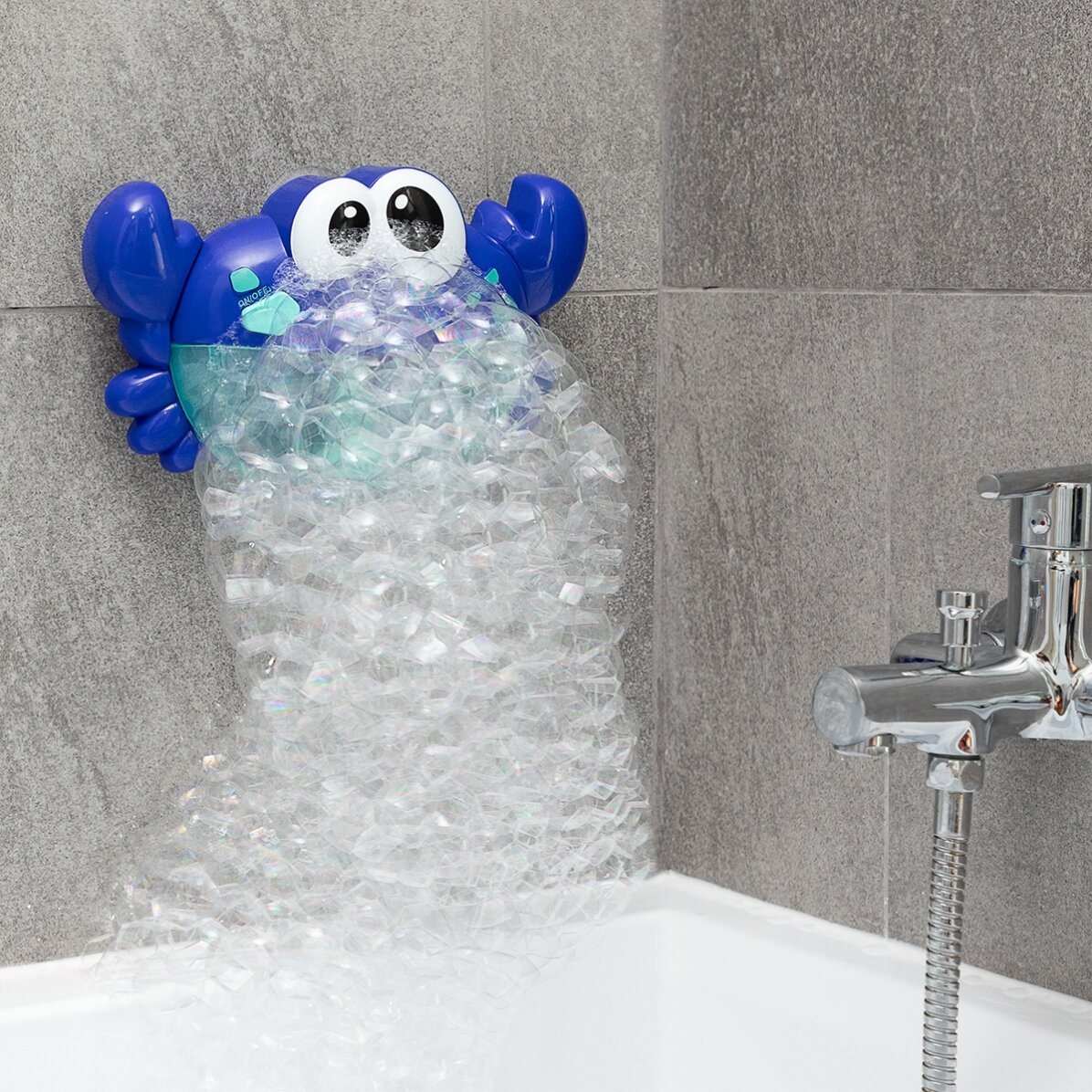 Jouet de bain - crabe musical avec diffuseur de bulles
