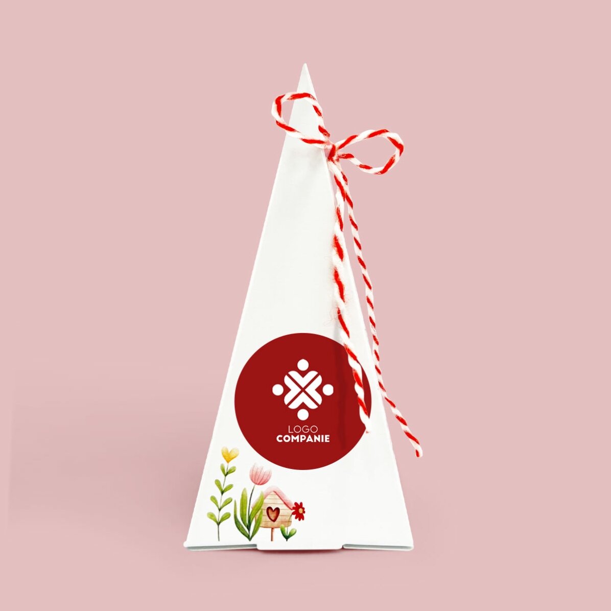 Kit de plantation de fleurs personnalisé avec logo