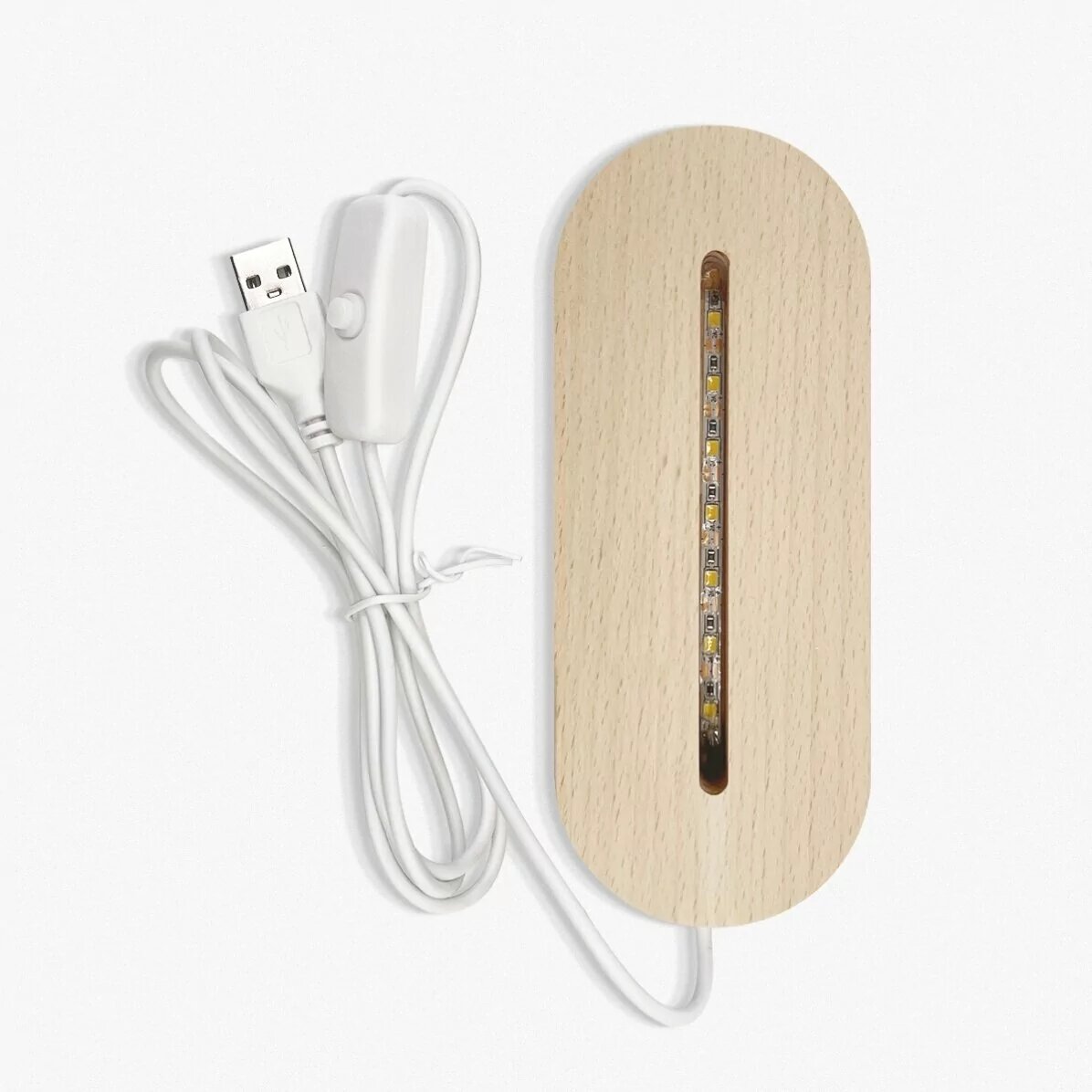 Lampe de veille LED en forme de cœur personnalisée avec 7 photos