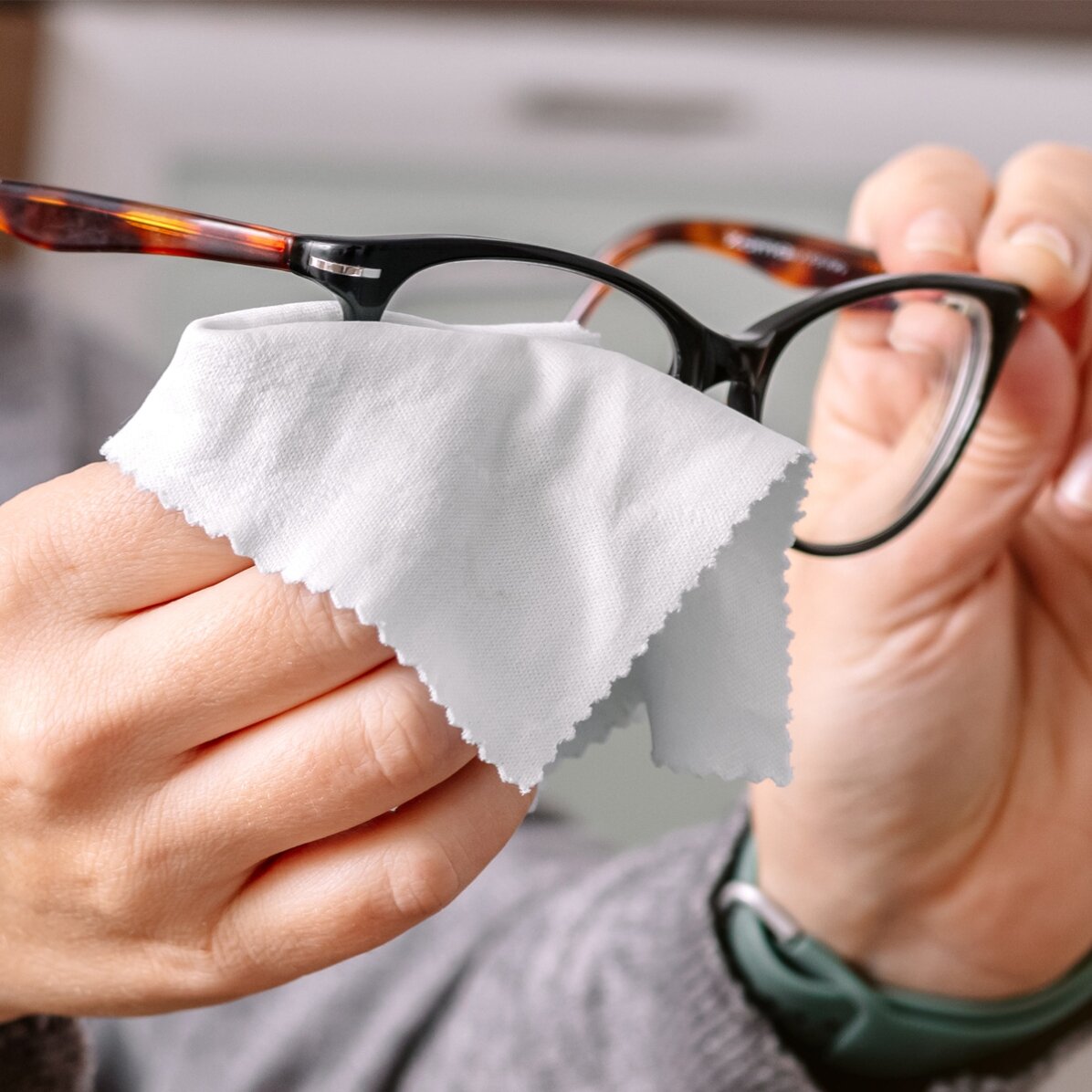 Chiffon personnalisé pour nettoyer les écrans et les lunettes - Monograma
