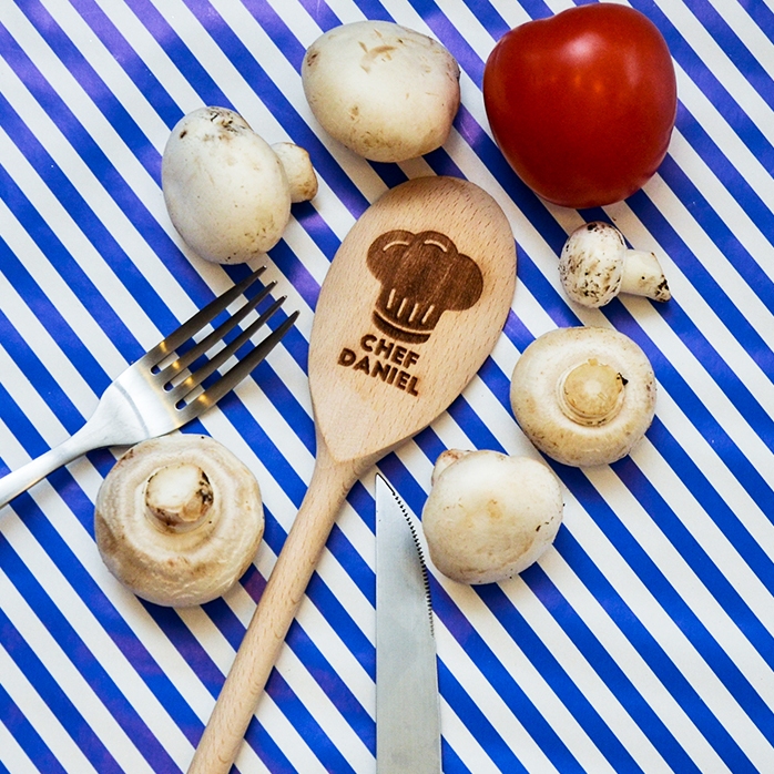 Cuillère en bois personnalisée - Chef