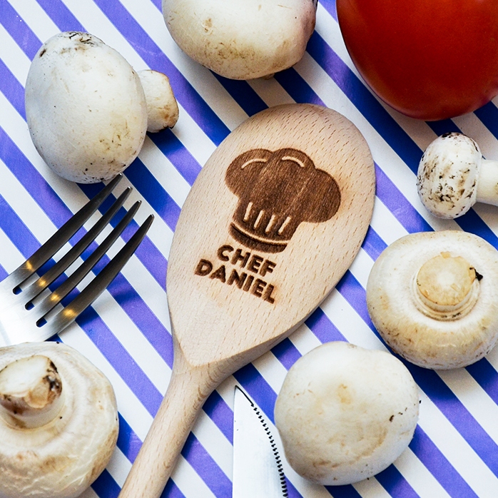 Cuillère en bois personnalisée - Chef
