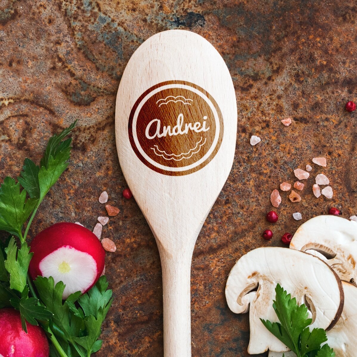 Cuillère en bois personnalisée avec votre nom