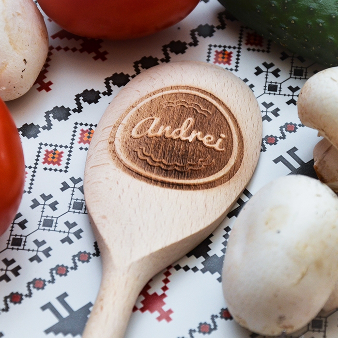 Cuillère en bois personnalisée avec votre nom