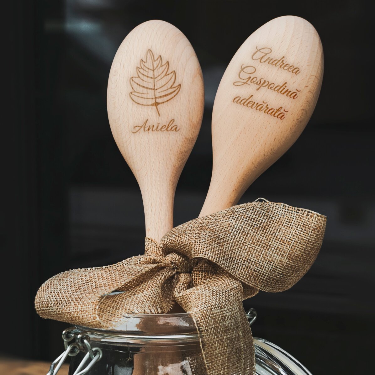 Cuillère en bois personnalisée - La vraie maîtresse de maison