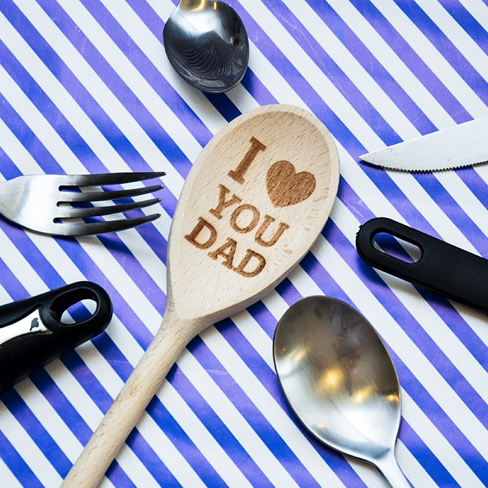 Cuillère en bois personnalisée - I love you