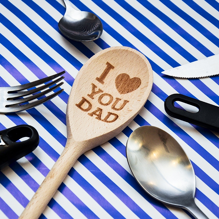 Cuillère en bois personnalisée - I love you