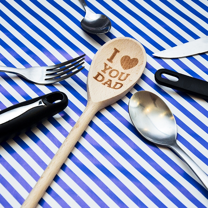 Cuillère en bois personnalisée - I love you