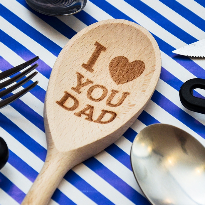 Cuillère en bois personnalisée - I love you