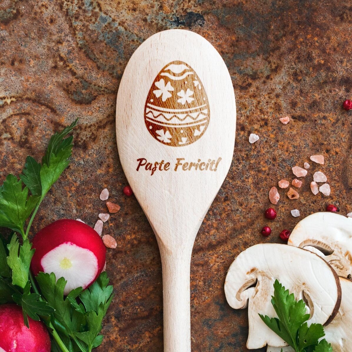 Cuillère en bois personnalisée - Pâtes