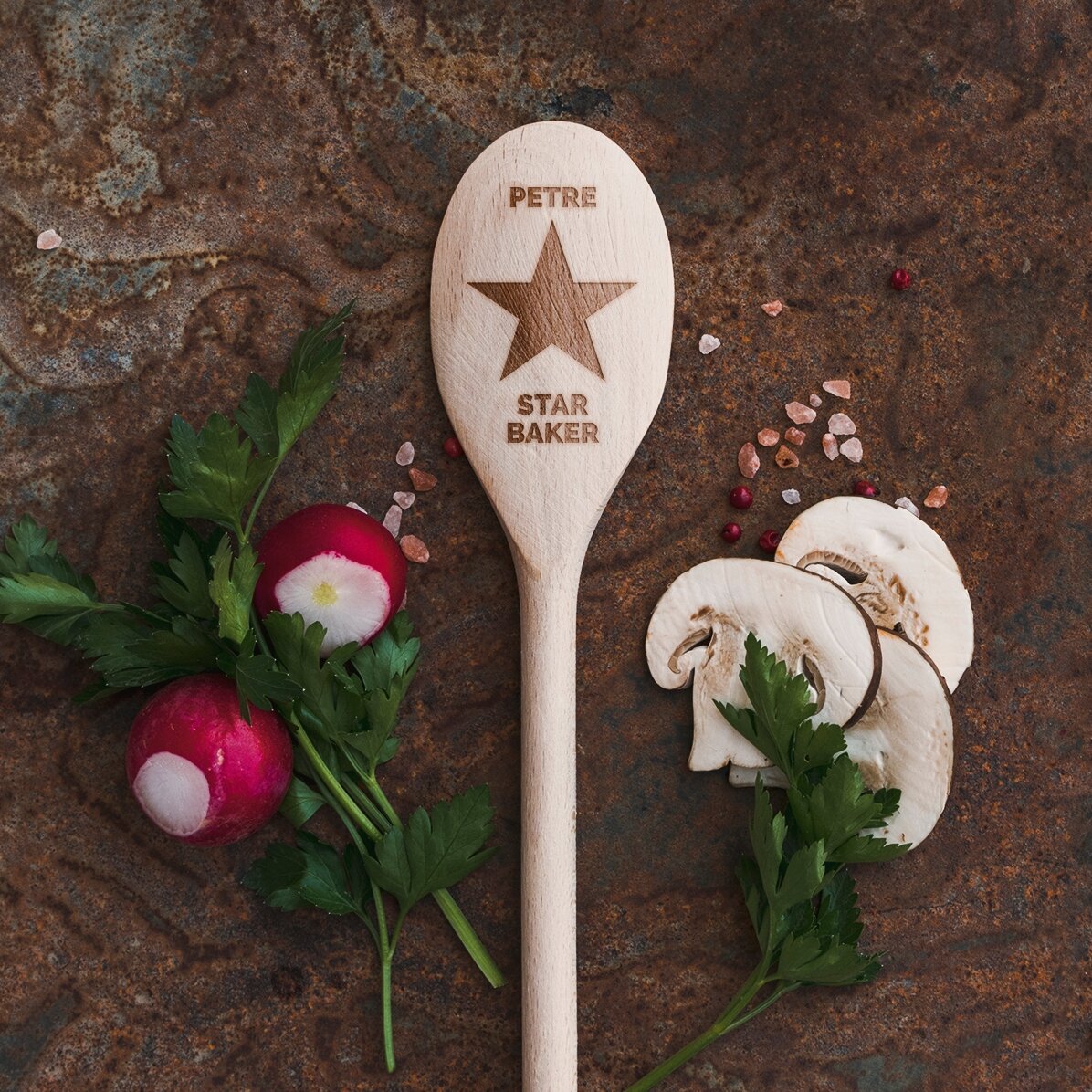 Cuillère en bois personnalisée - La star de la cuisine