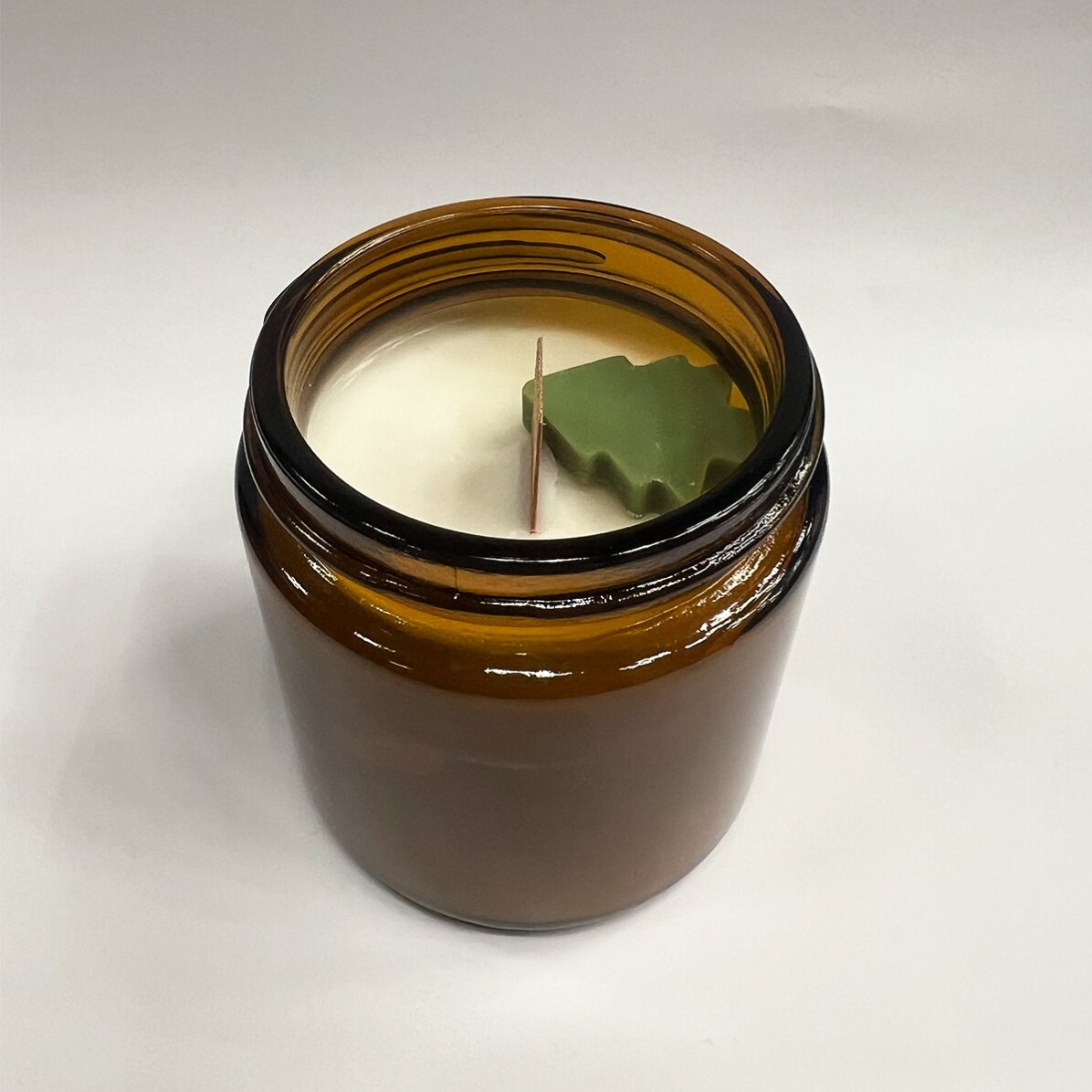 Petite bougie parfumée personnalisée avec une photo et un message - Noël