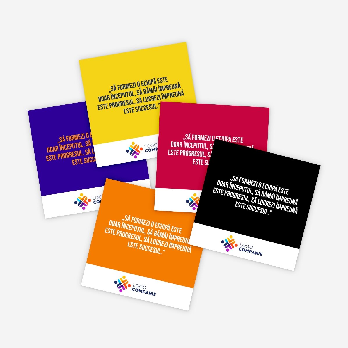 Aimant 10 x 10 personnalisé avec logo et texte