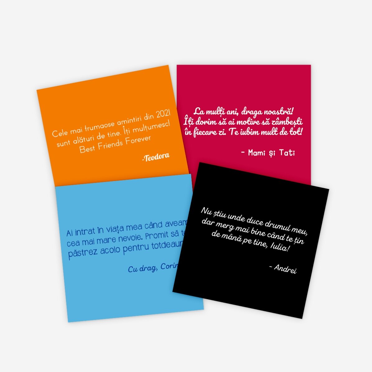 Aimant 10 x 10 personnalisé avec un texte