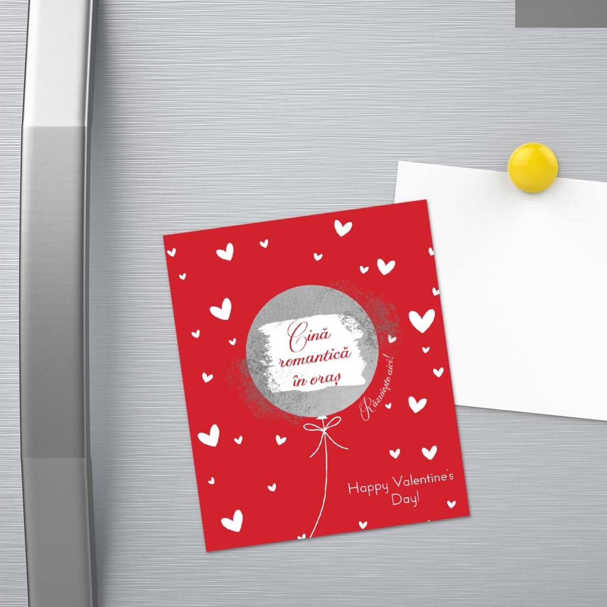 Aimant à gratter 10 x 12 cm personnalisé avec le texte « Love »