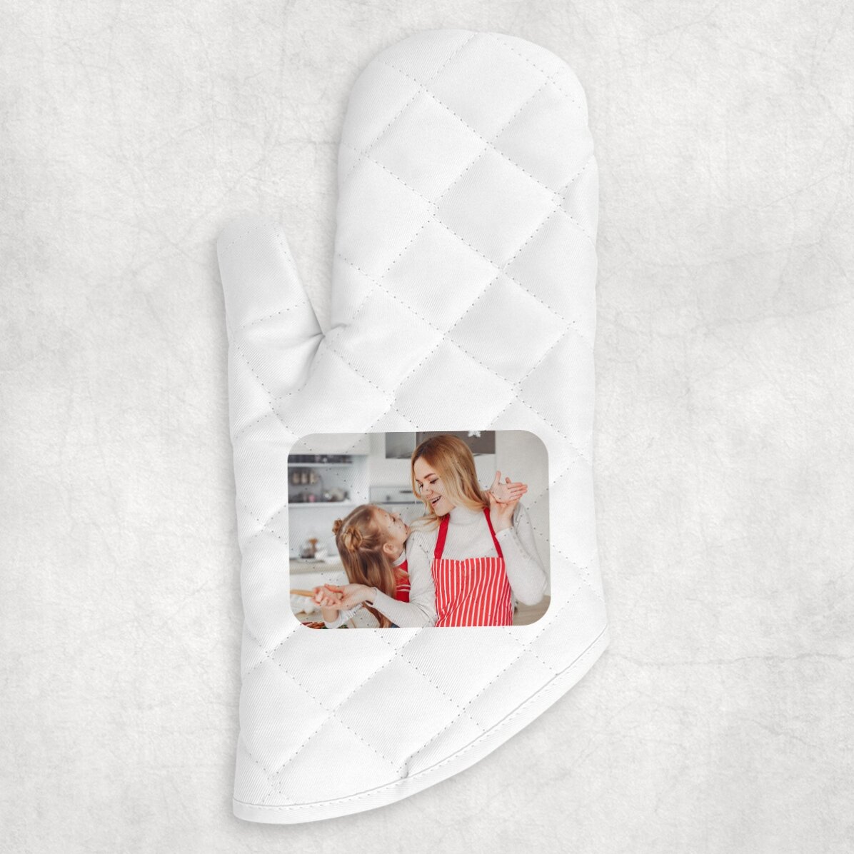 Gant de cuisine personnalisé avec une photo