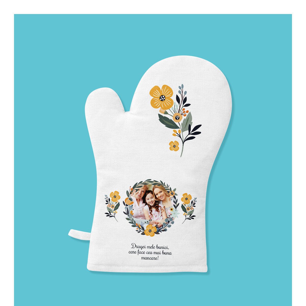 Personalised oven gloves and kitchen accessories