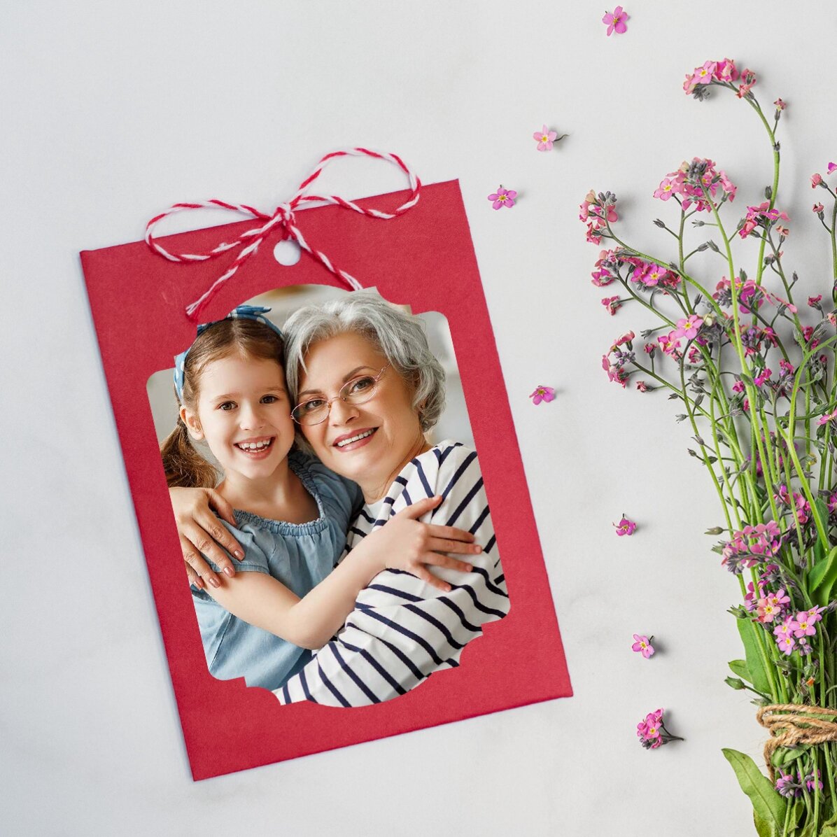 Martisor à planter, personnalisé avec une photo
