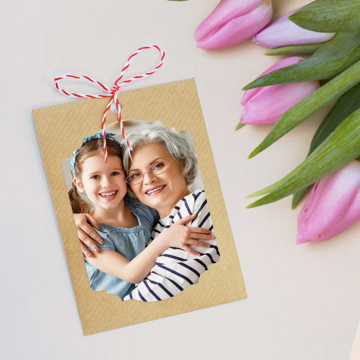 Martisor à planter, personnalisé avec une photo