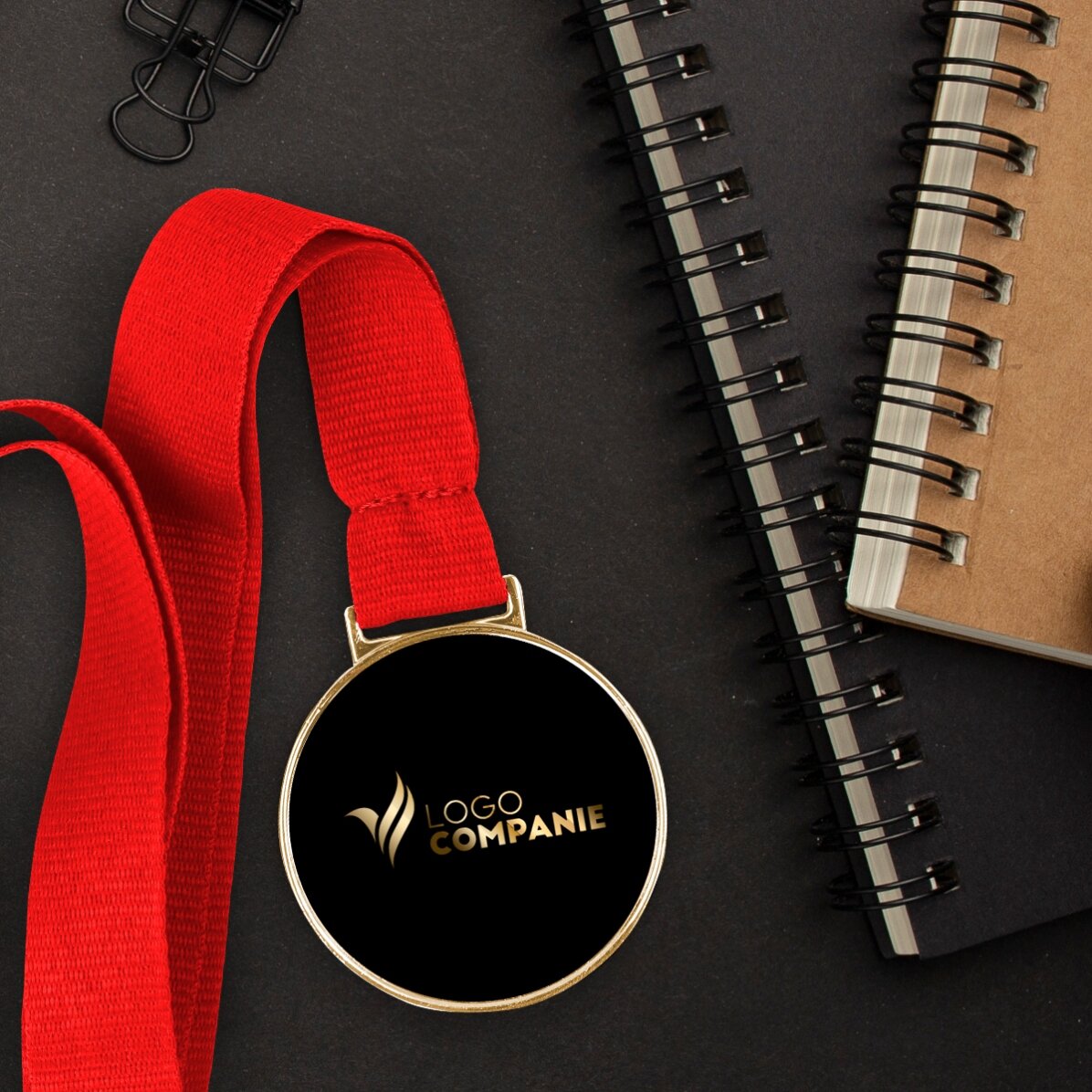 Médaille personnalisée avec logo