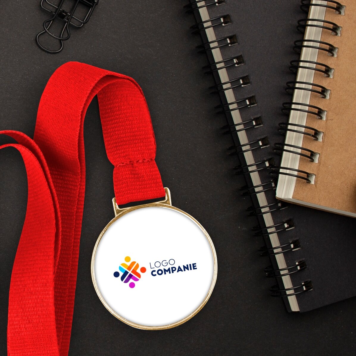 Médaille personnalisée avec logo