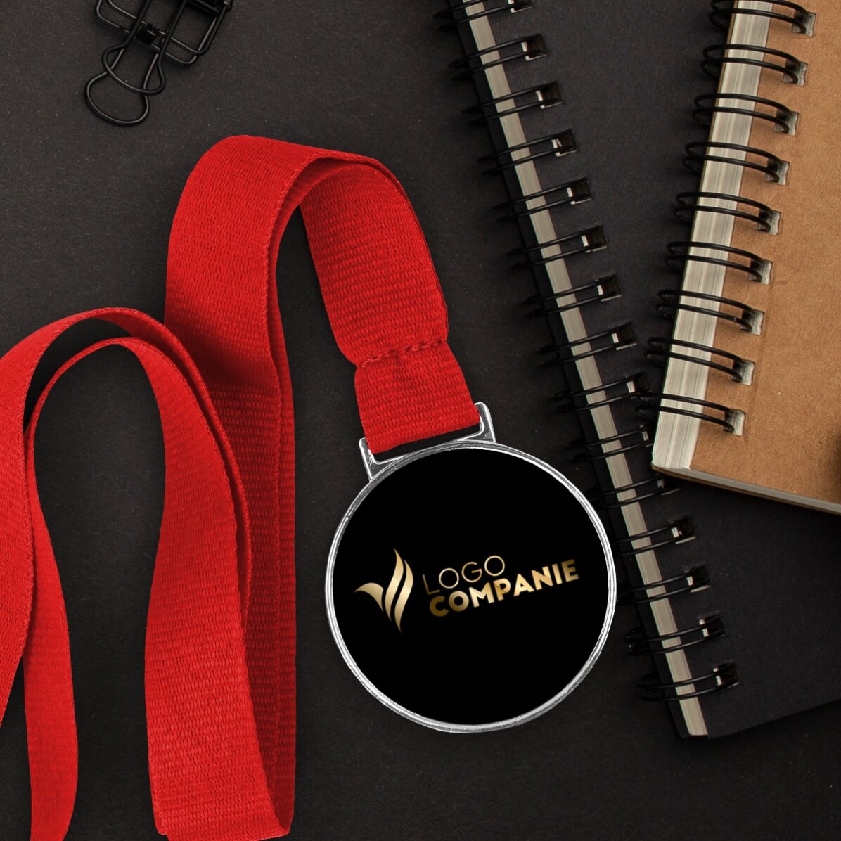 Médaille personnalisée avec logo