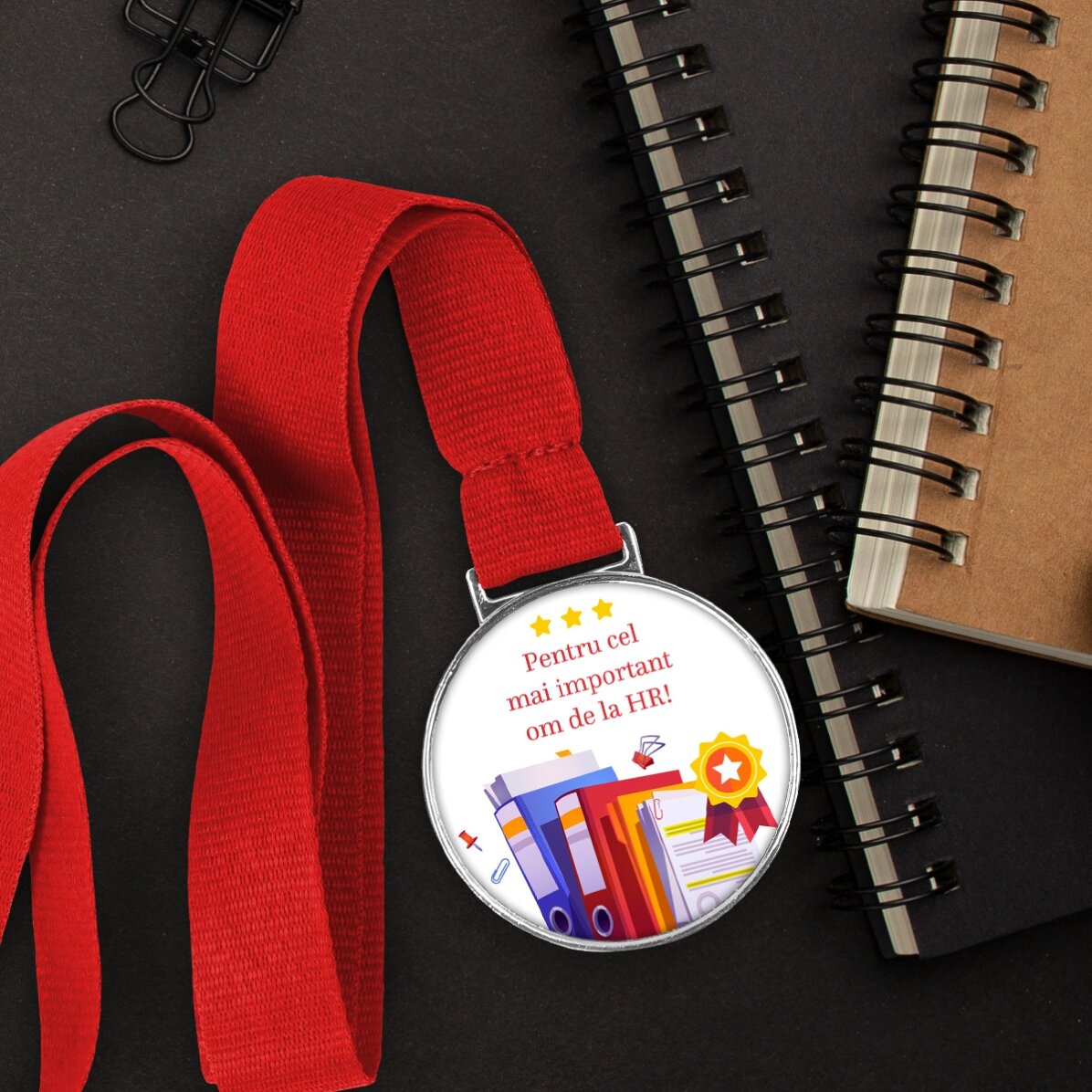 Médaille personnalisée avec message - RH