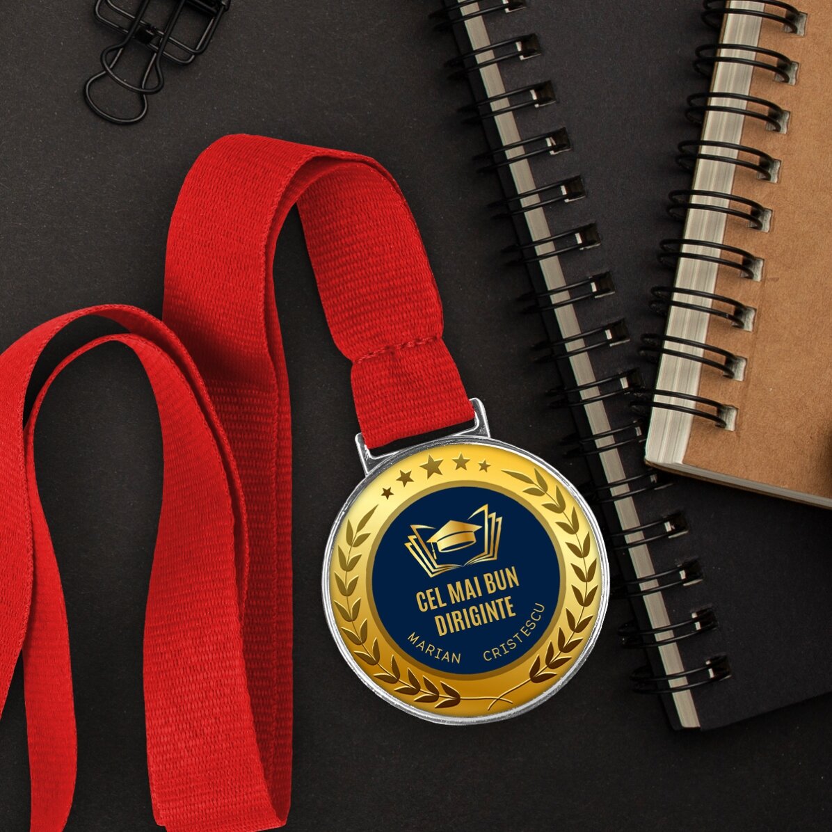 Médaille personnalisée avec inscription - Le meilleur conseiller d
