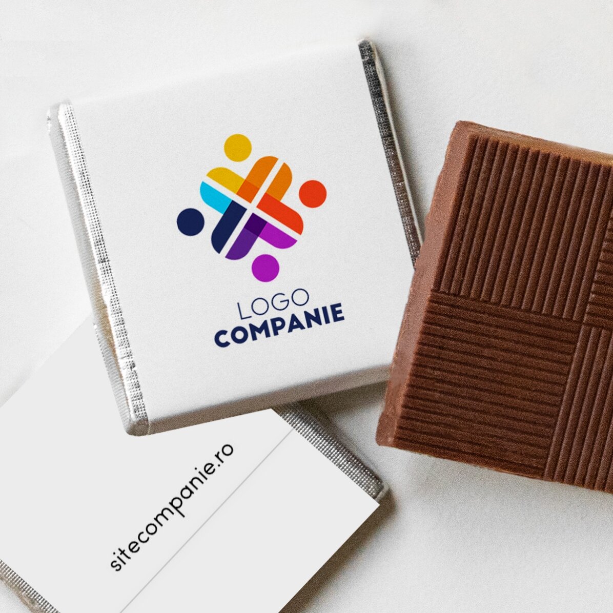 Mini-chocolat personnalisé avec logo